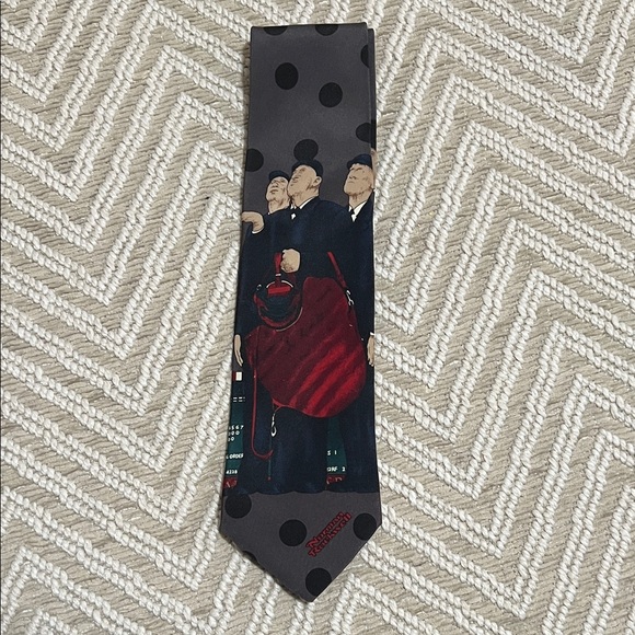 Kohl's Other - Gray and Black Polka Dot Baseball Tie